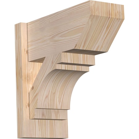 Ekena Millwork Merced Slat Smooth Outlooker, Douglas Fir, 7 1/2"W x 16"D x 16"H OUT08X16X16MRC06SDF